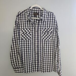 Men's No Boundaries Button Down Checkered/Gingham Shirt